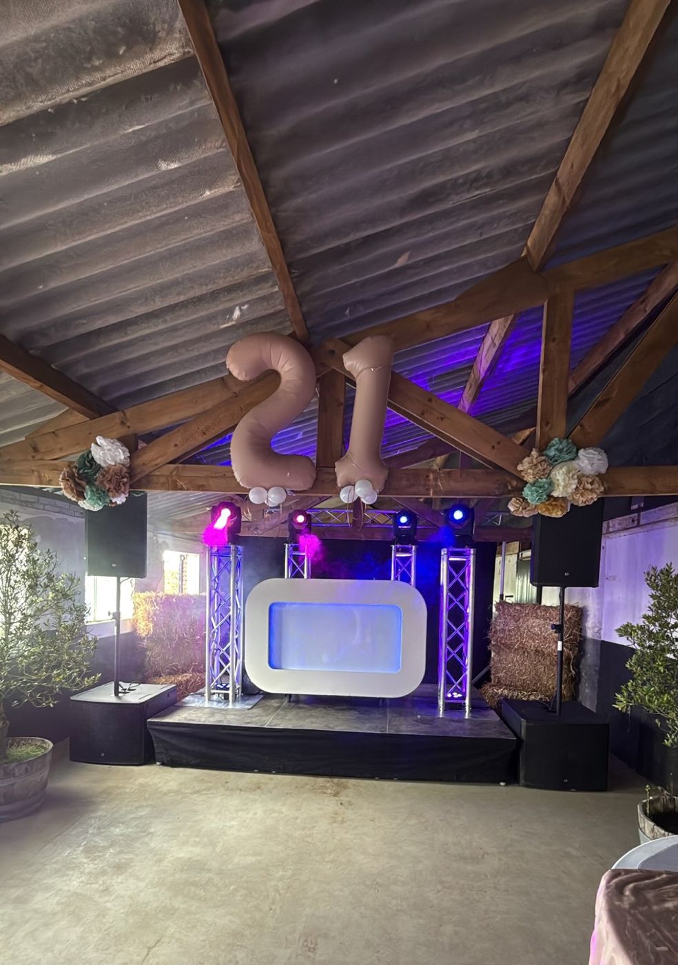 Setup voor een 21e verjaardag in Raamsdonk
